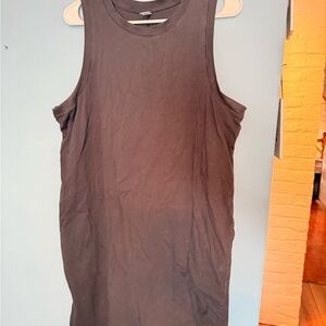 Old Navy Charcoal Sleeveless Tank midi dress